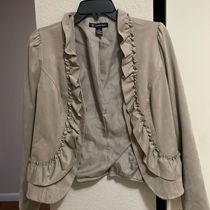 I.N.C velvet motto jacket
